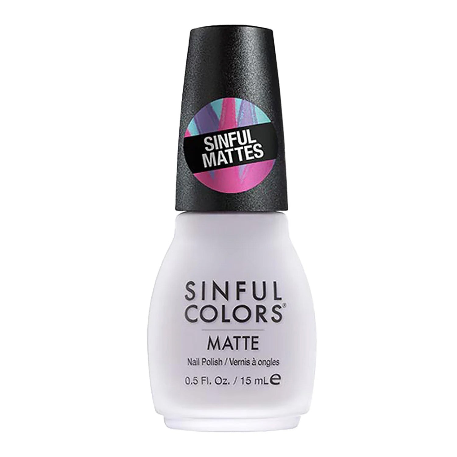 Sinful Colors Sinful Mattes Nail Polish, 2566 White Lies (case)