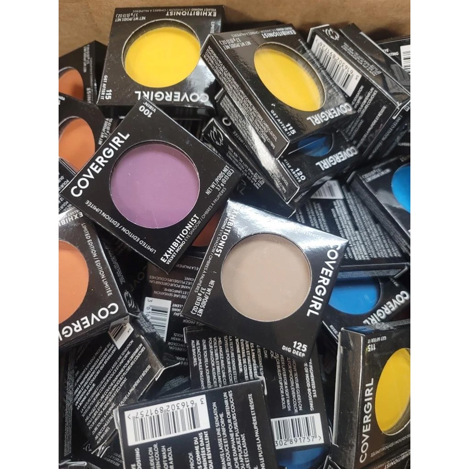 CoverGirl Exhibitionist Velvet Mono Eye Shadow Wholesale Bulk Mix, Lot of 50