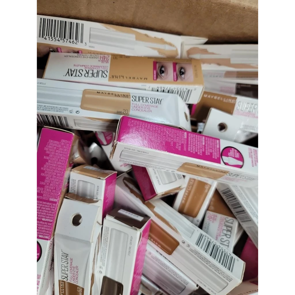 Maybelline Super Stay Under Eye Liquid Concealer Wholesale Bulk Mix, Lot of 30