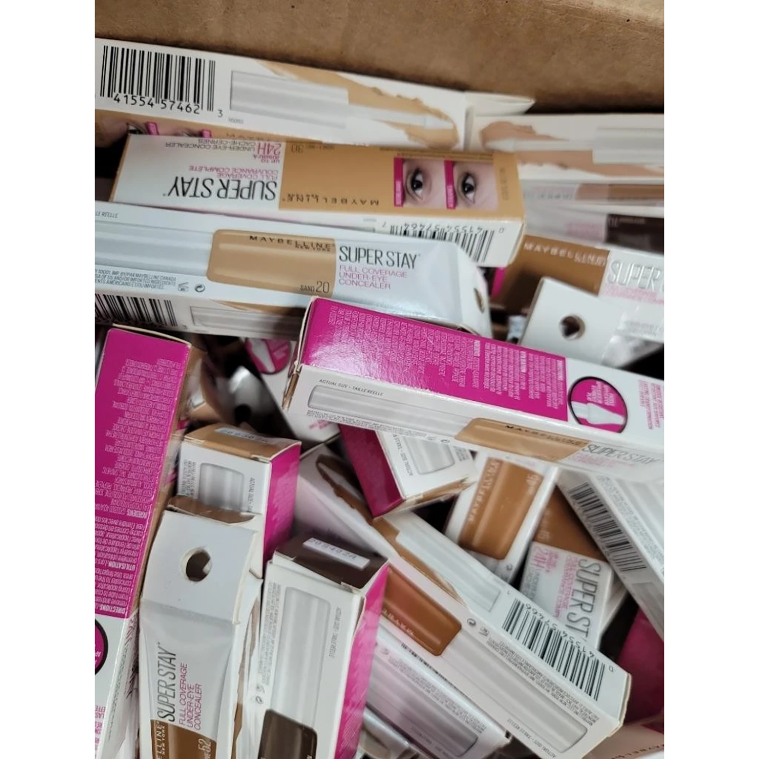 Maybelline Super Stay Under Eye Liquid Concealer Wholesale Bulk Mix, Lot of 30
