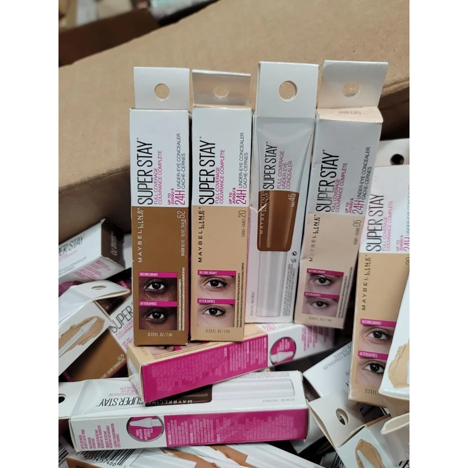 Maybelline Super Stay Under Eye Liquid Concealer Wholesale Bulk Mix, Lot of 30