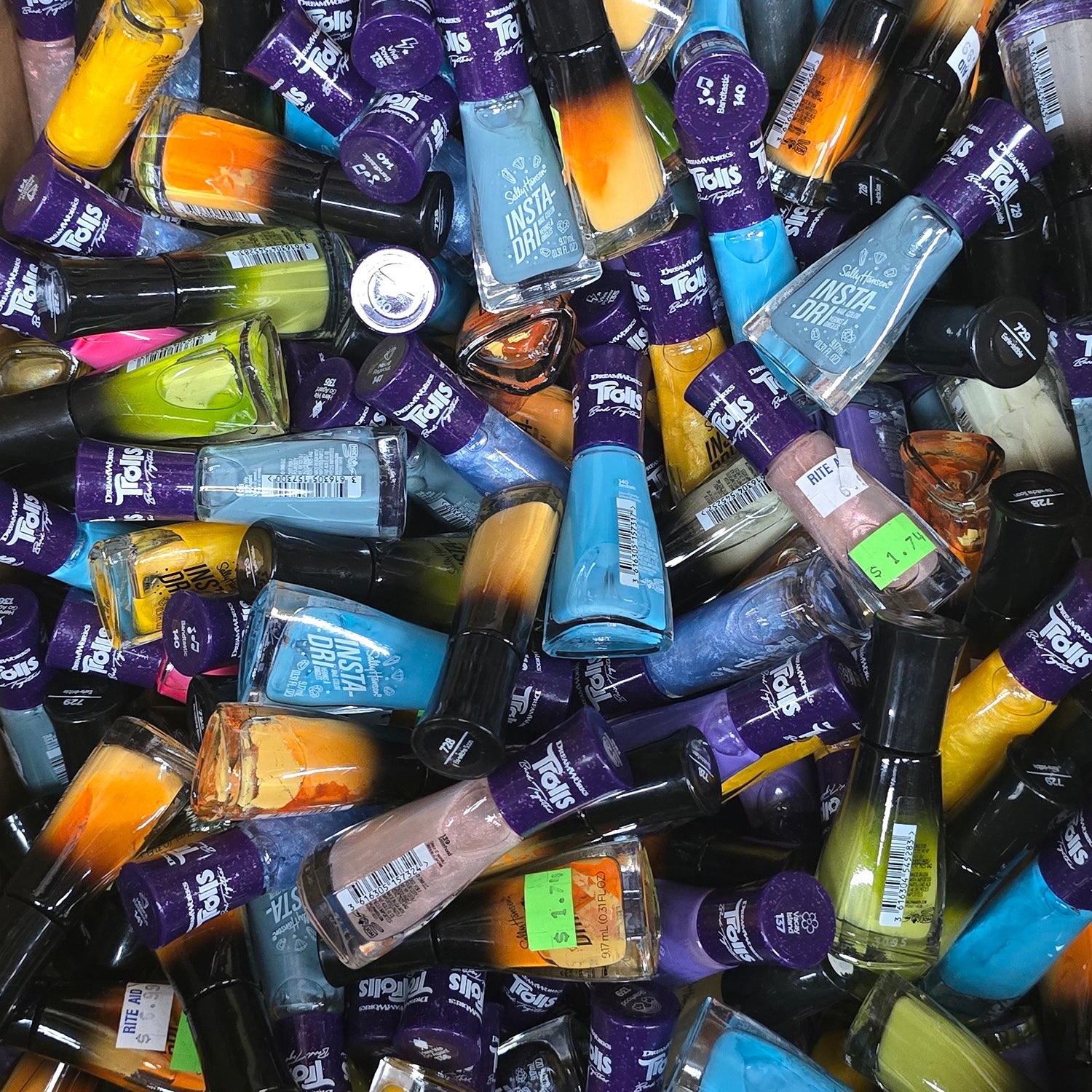 Sally Hansen Insta-Dri Nail Polish Mixed Box, 25 Units